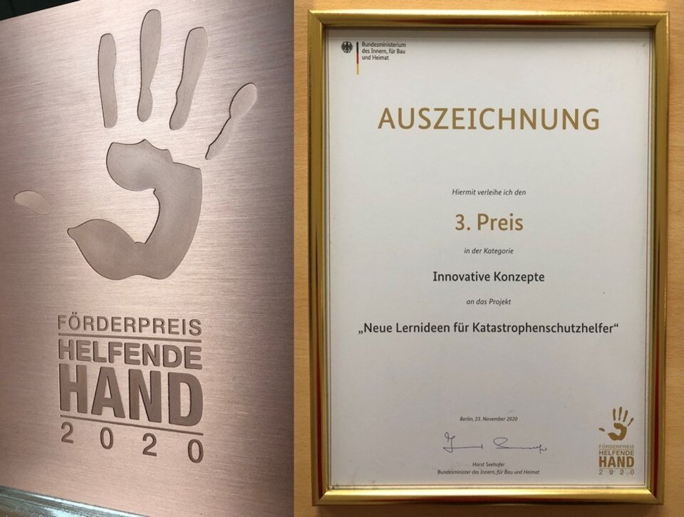 2021: 3. Preis Helfende Hand