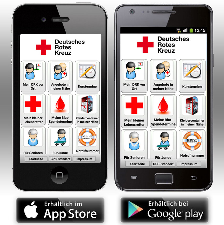 Lesezeichenbilder: 2Rotkreuz App appstores